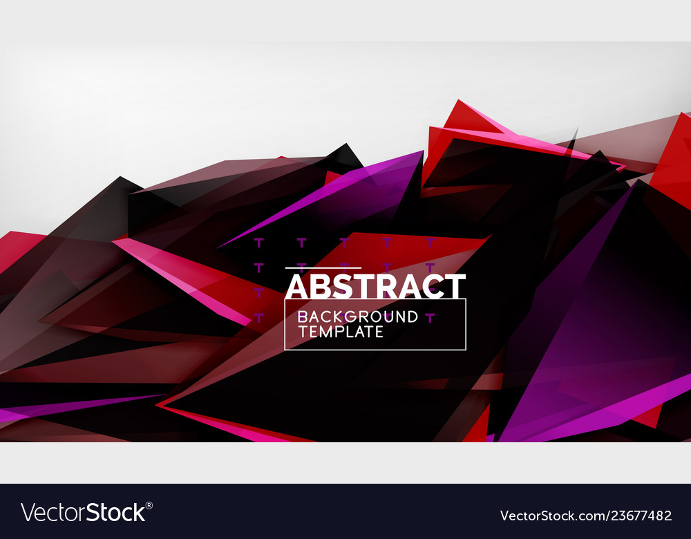 Abstract color triangles geometric background