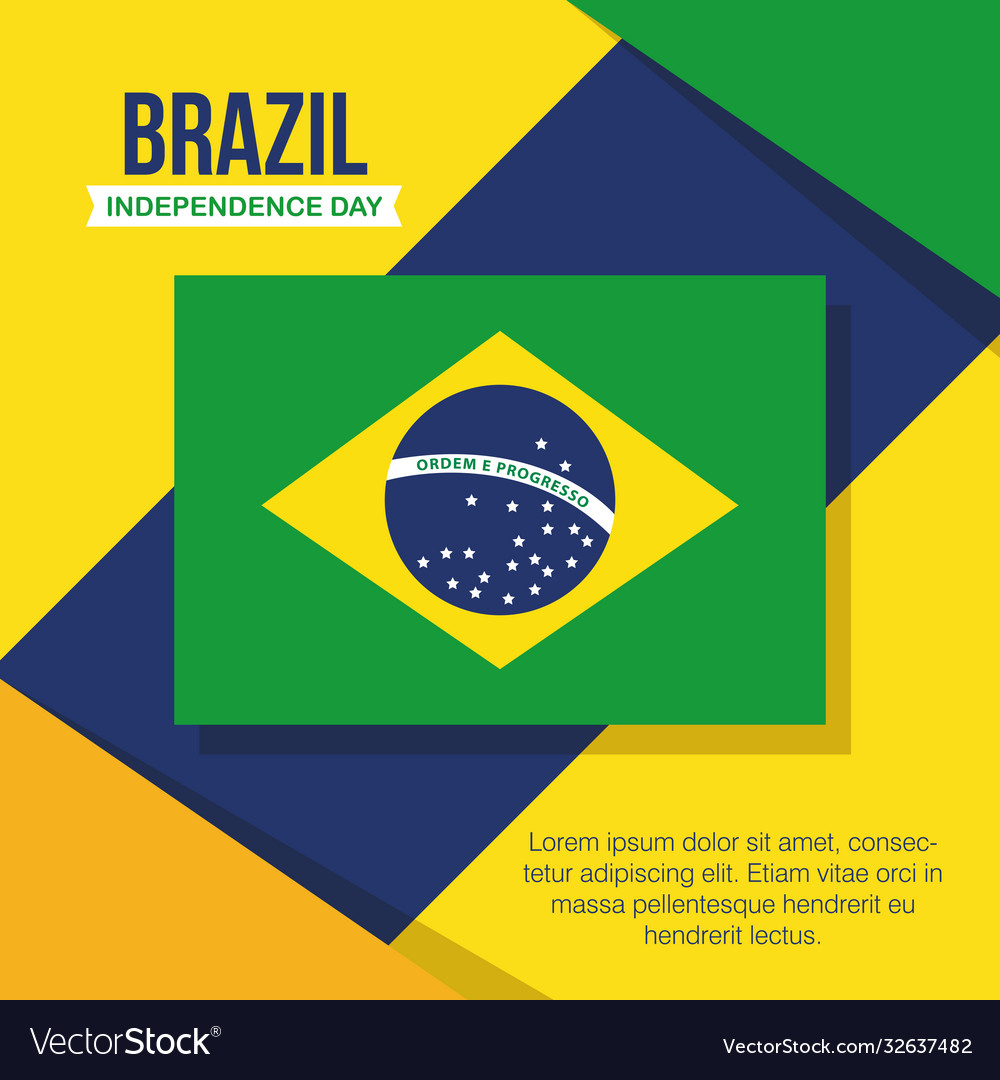 Banner brazil independence celebration