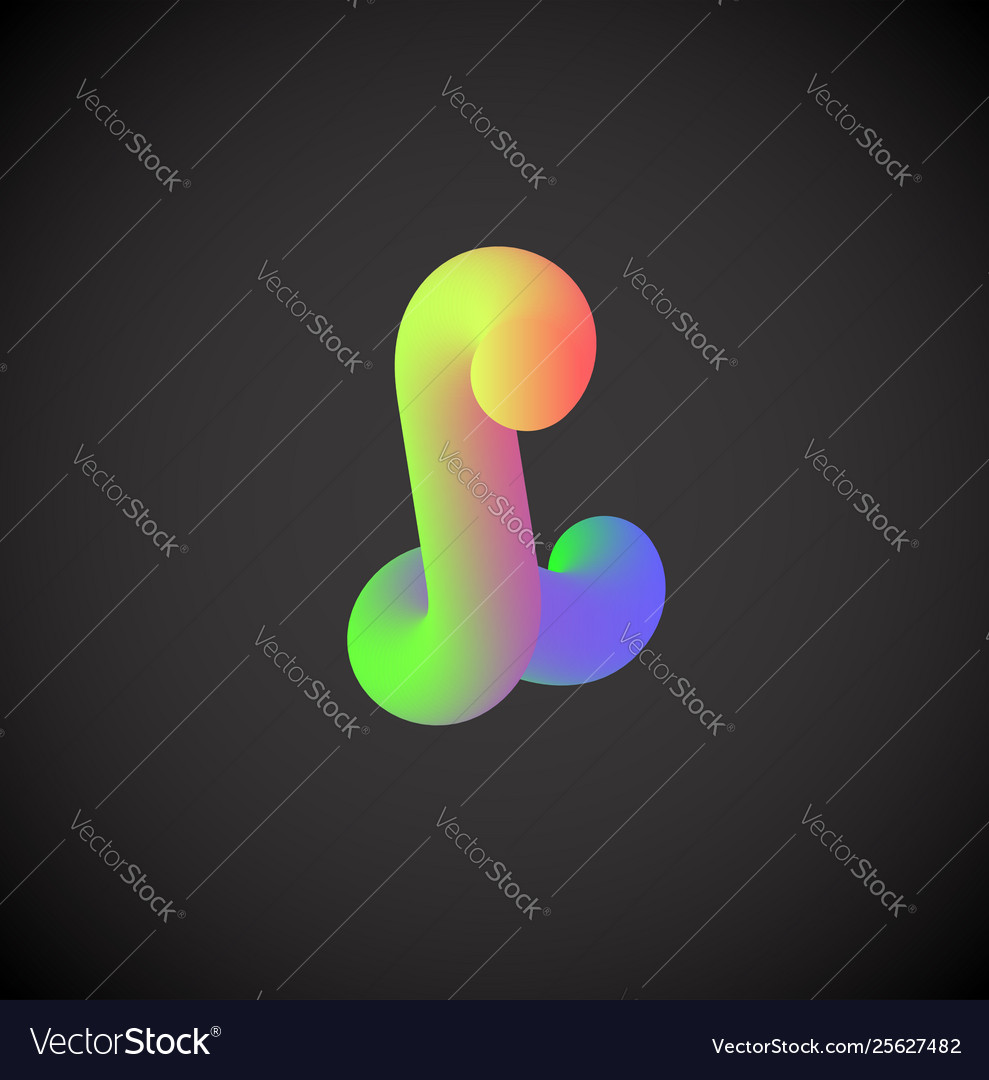 Colorful character from a font set