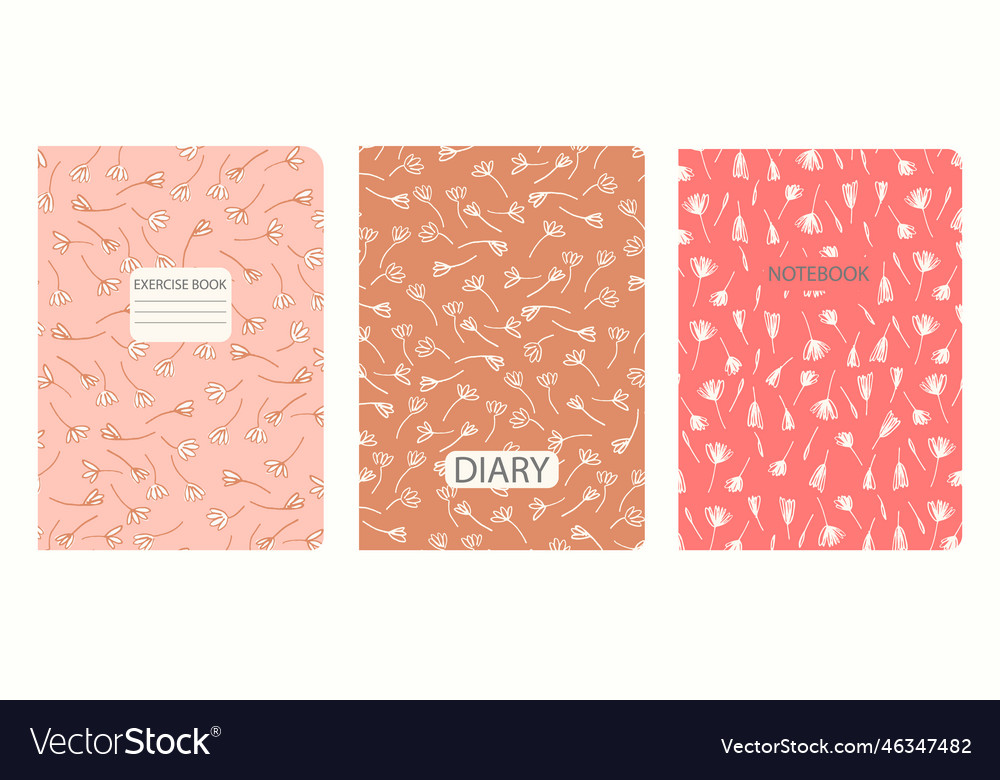 Cover page templates based on seamless patterns vector image Cover page templates based on seamless patterns