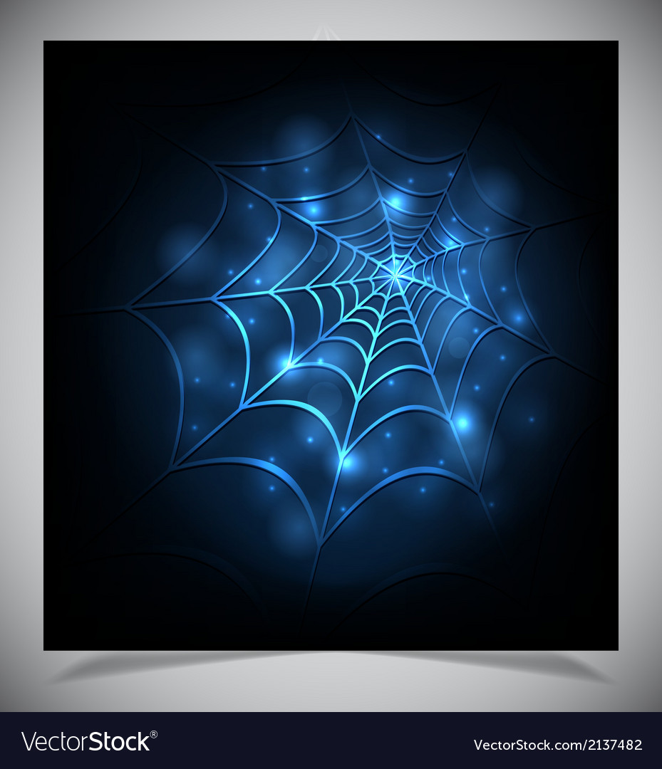 Ethereal Glowing Spiderweb