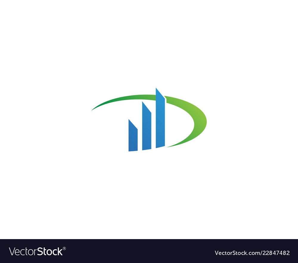 Finance logo and symbols concept Royalty Free Vector Image