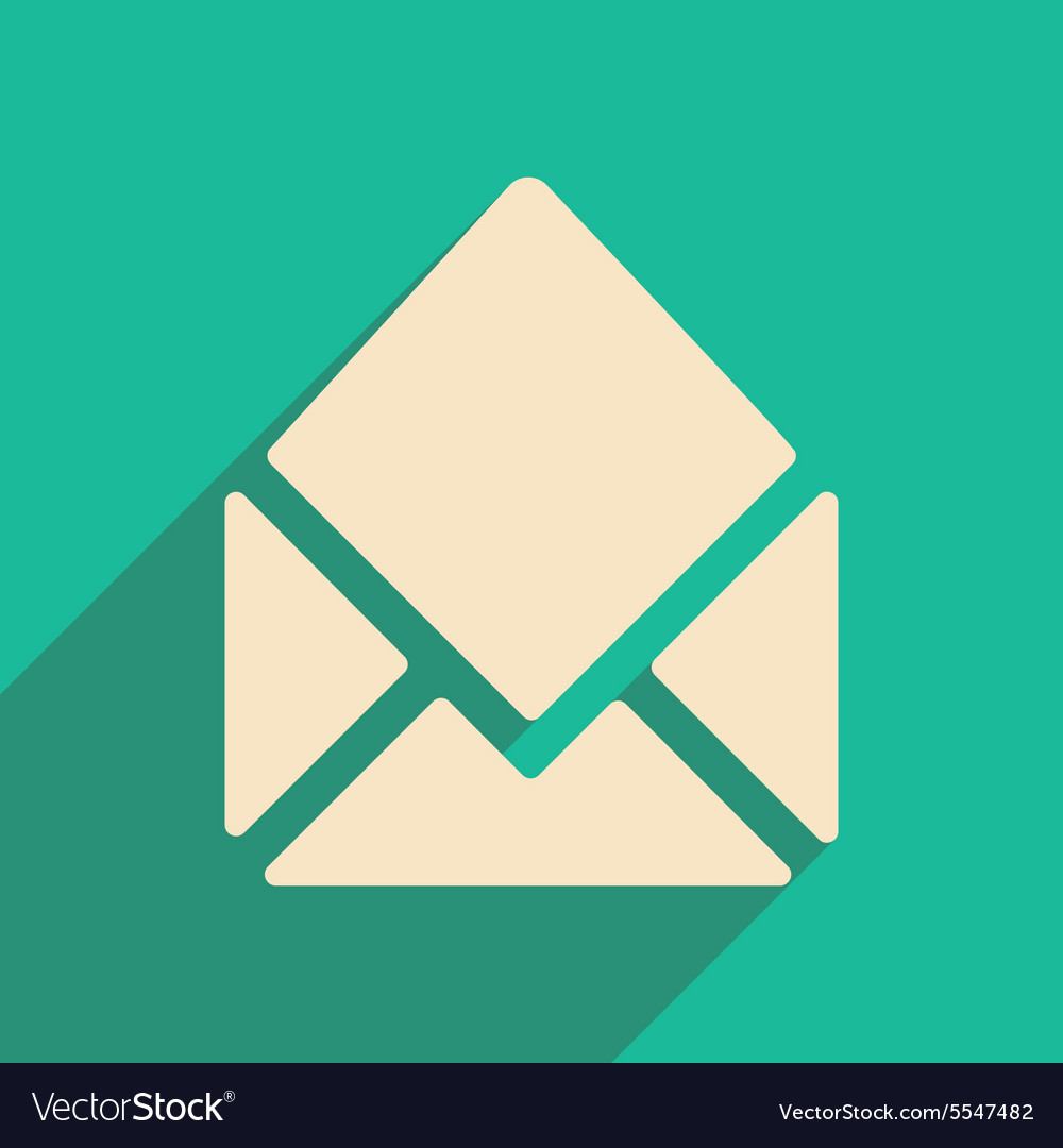 Flat with shadow icon and mobile applacation open