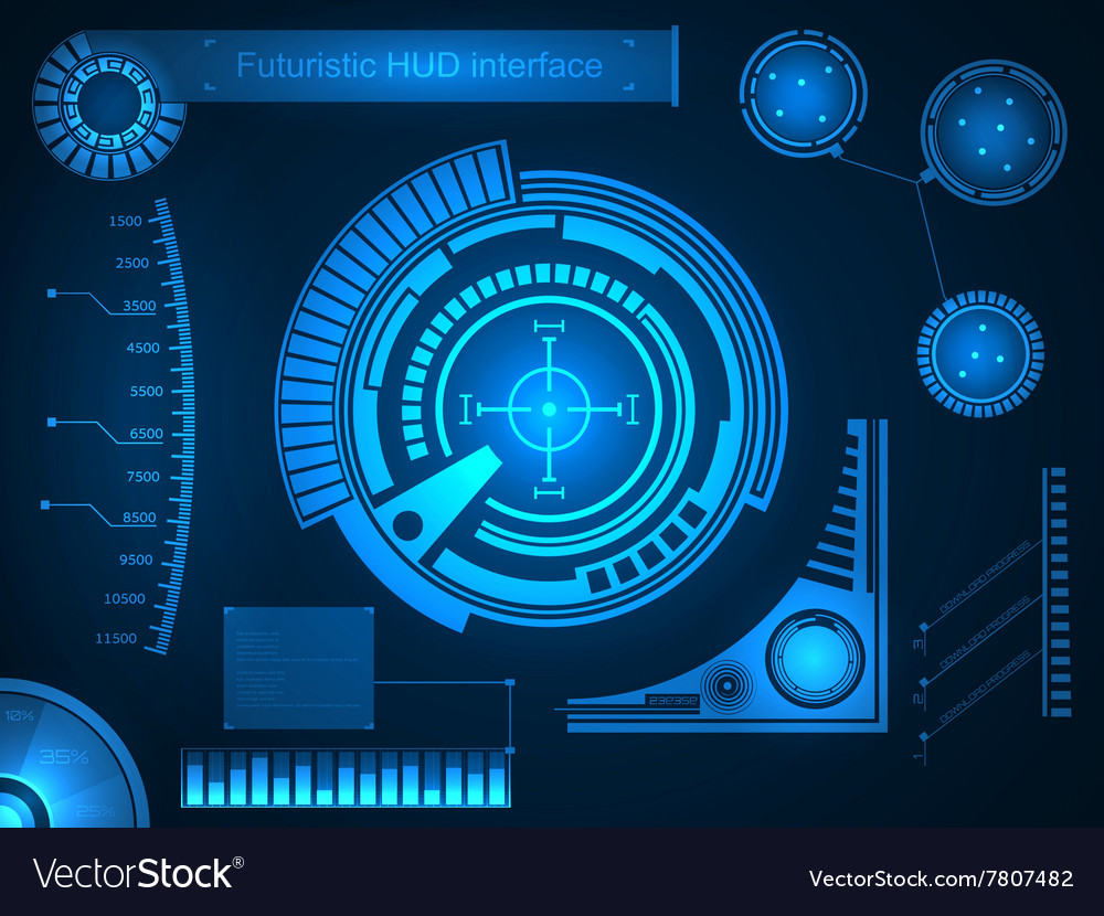 Graphic touch user interface hud