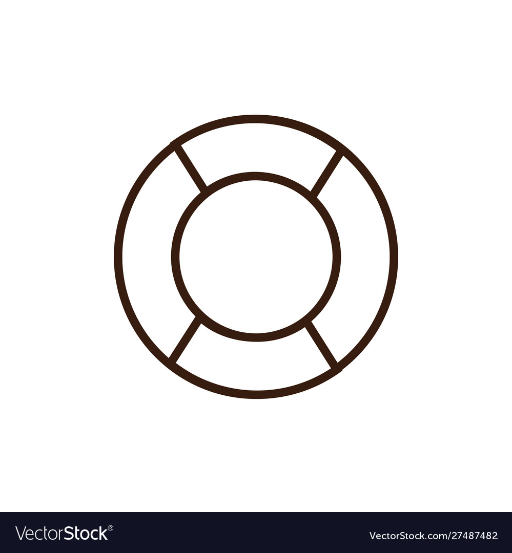 Isolated safe float icon line and fill