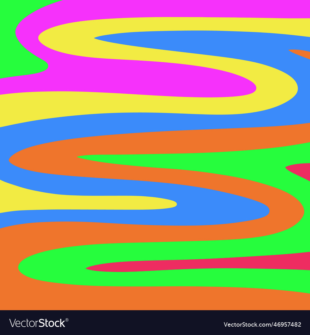 Retro neon swirls background design Royalty Free Vector