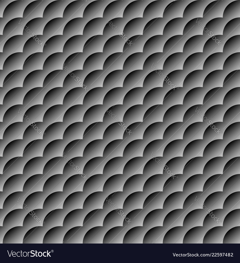 Seamless monochrome pattern with overlapping vector image Seamless monochrome pattern with overlapping
