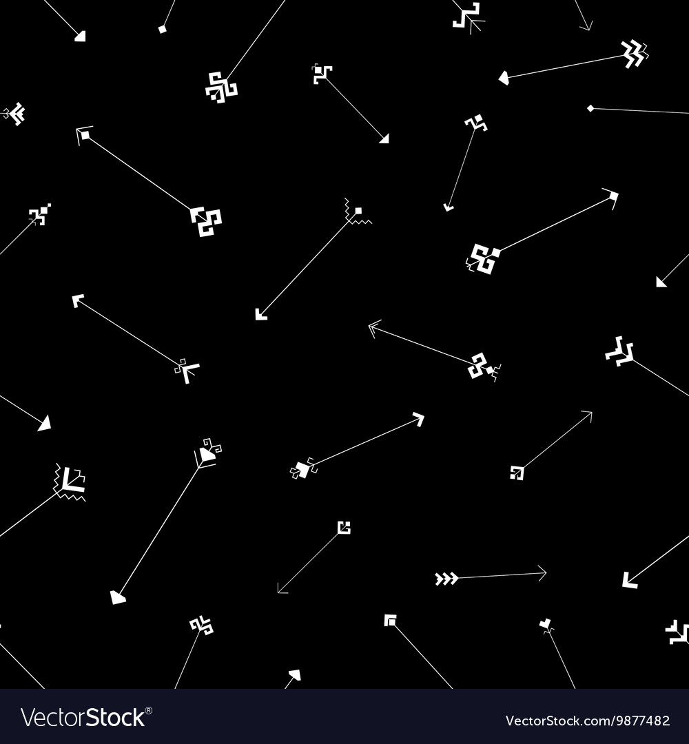 Seamless pattern with arrows