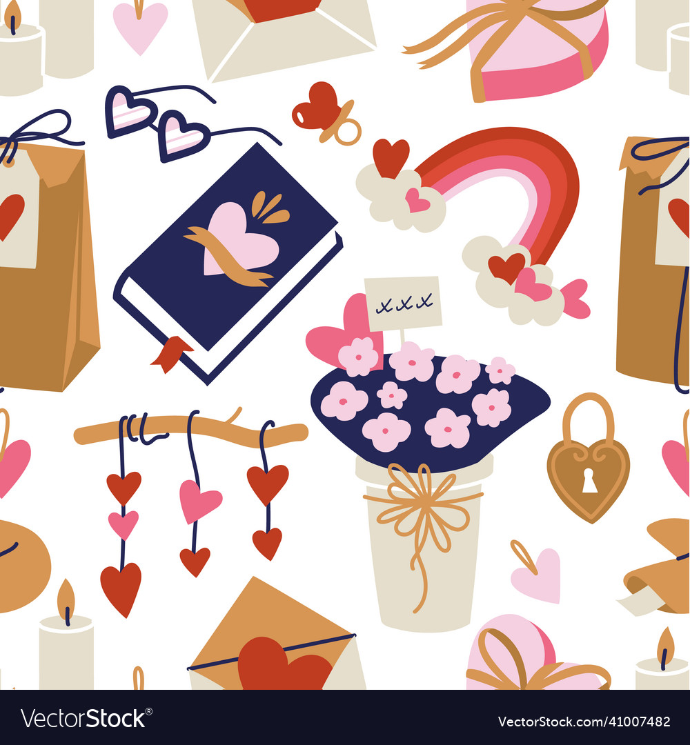 Set of cute objects and icons vector image Set of cute objects and icons