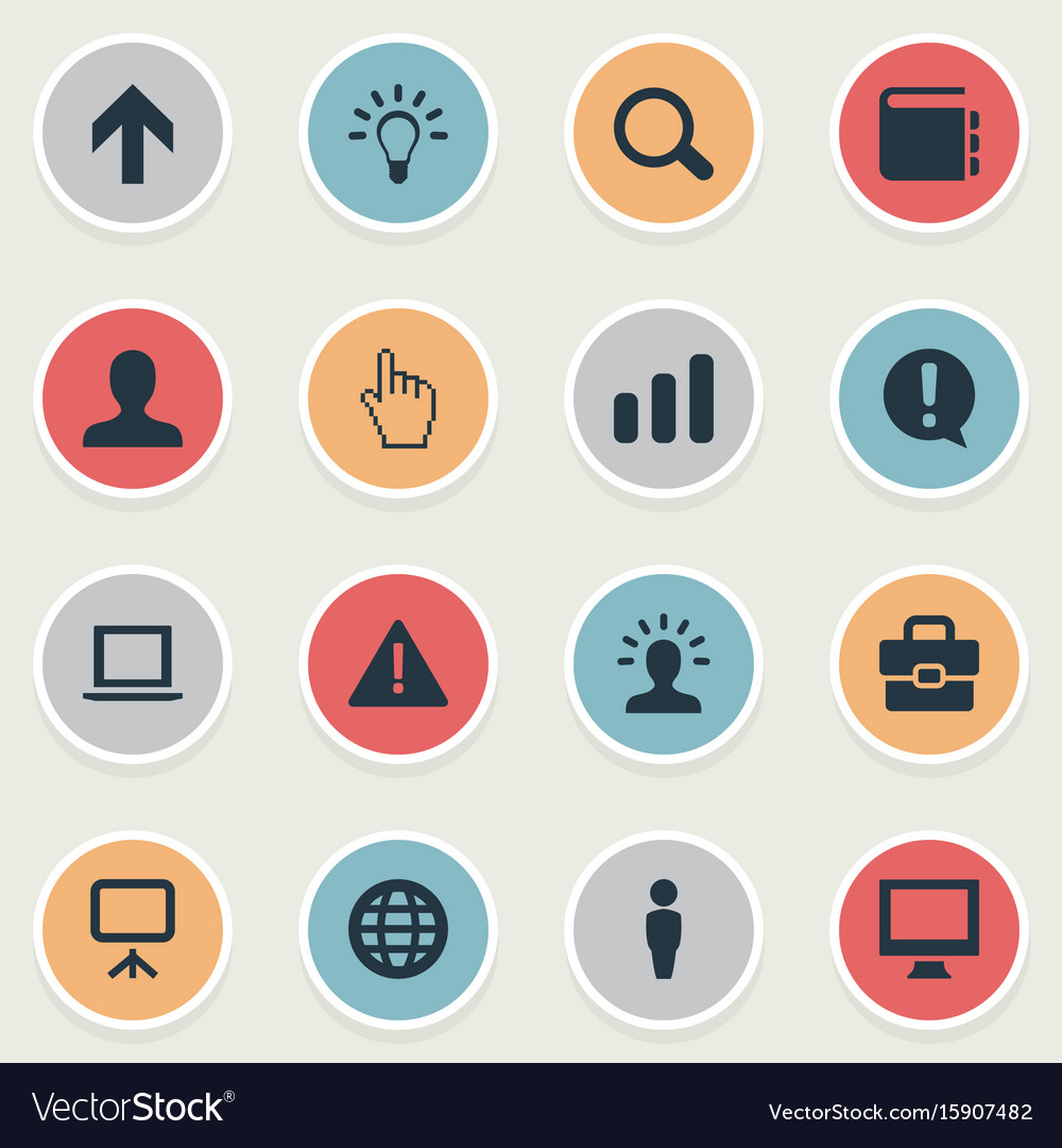 Set of simple design icons