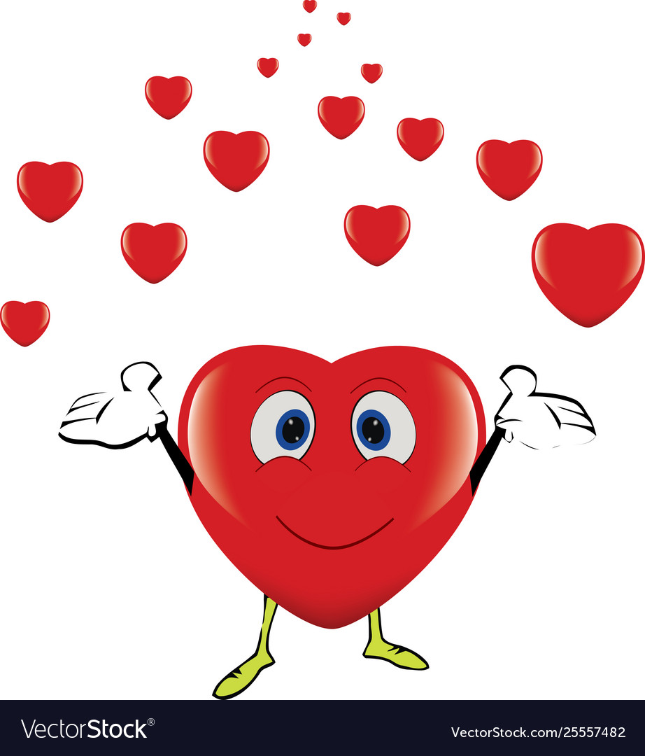 smiling heart clipart