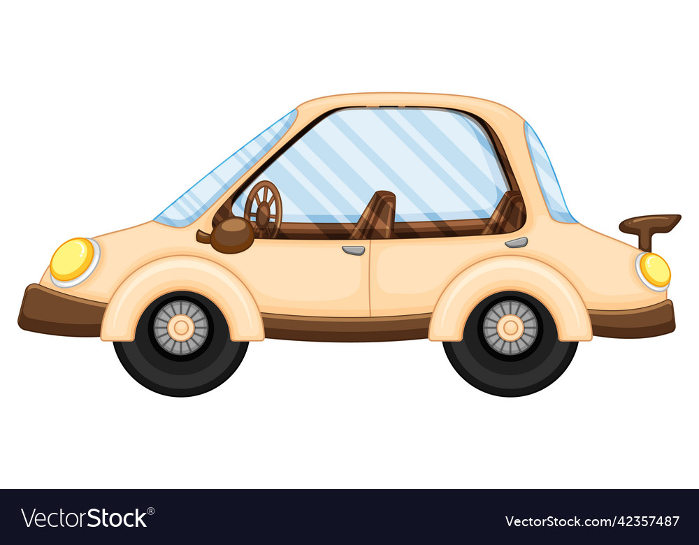 A car in cartoon style Royalty Free Vector Image