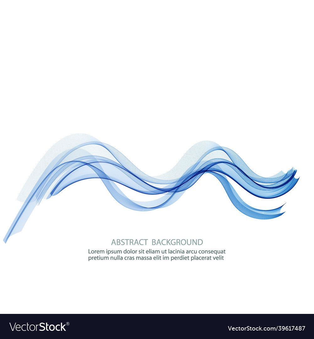 Abstract background with smooth color wave Vector Image Abstract background with smooth color wave
