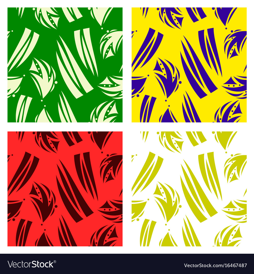 Assembly of patterns in striped style