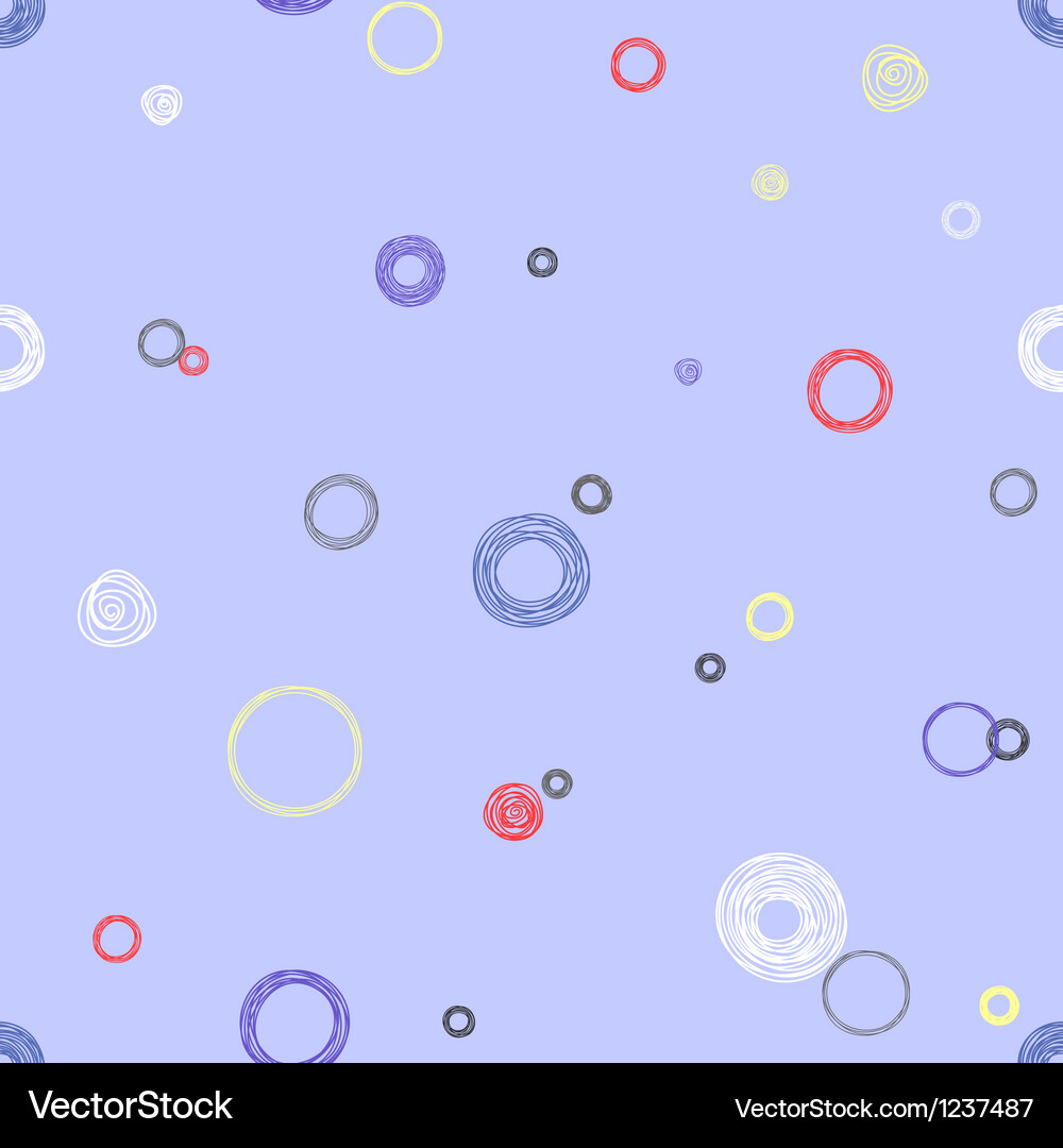 Blue seamless pattern with circles Royalty Free Vector Image