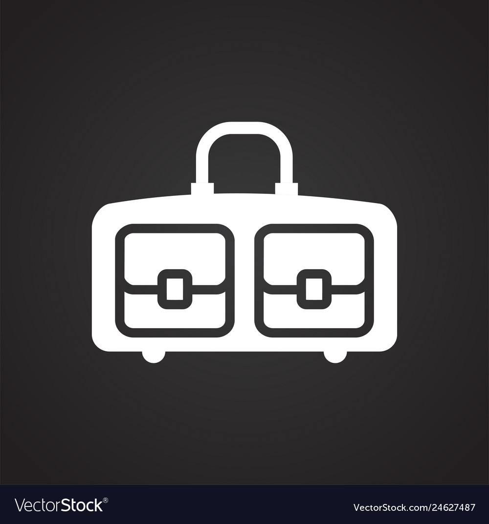 Case icon on background for graphic and web design