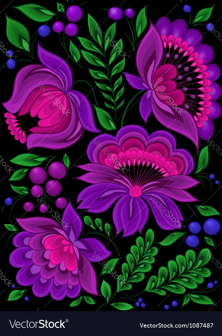 Floral Scroll Pattern
