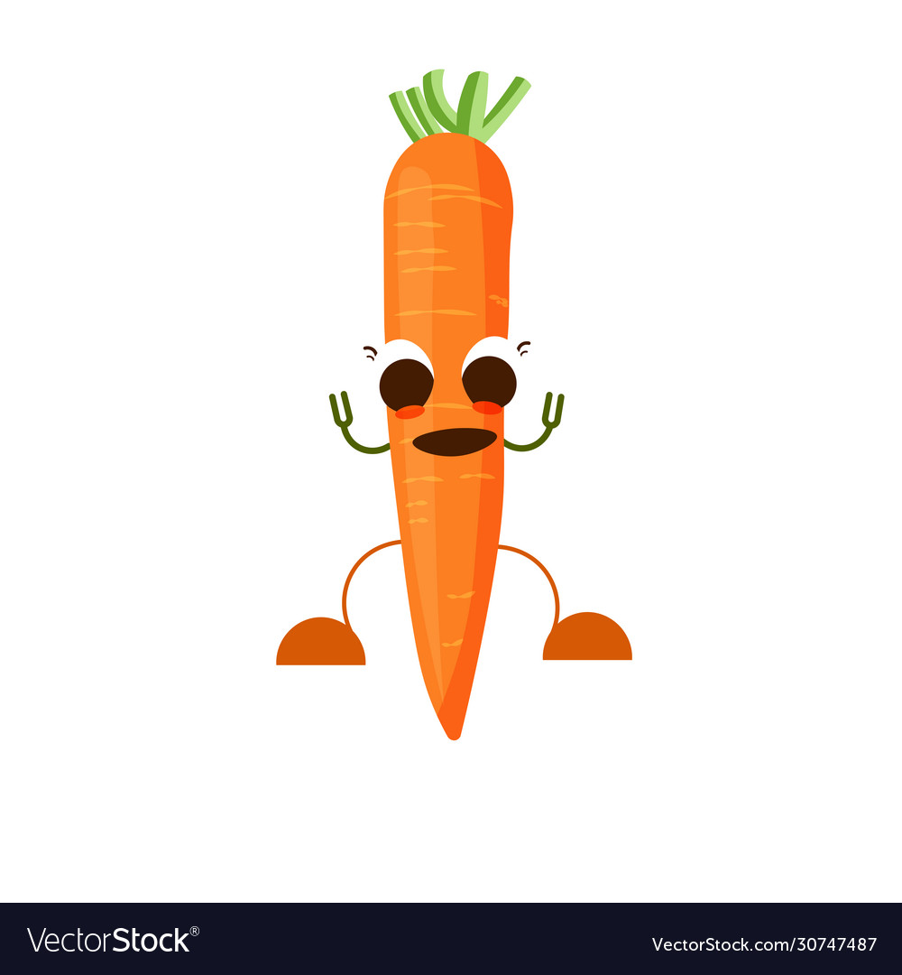 Isolated carrot cartoon