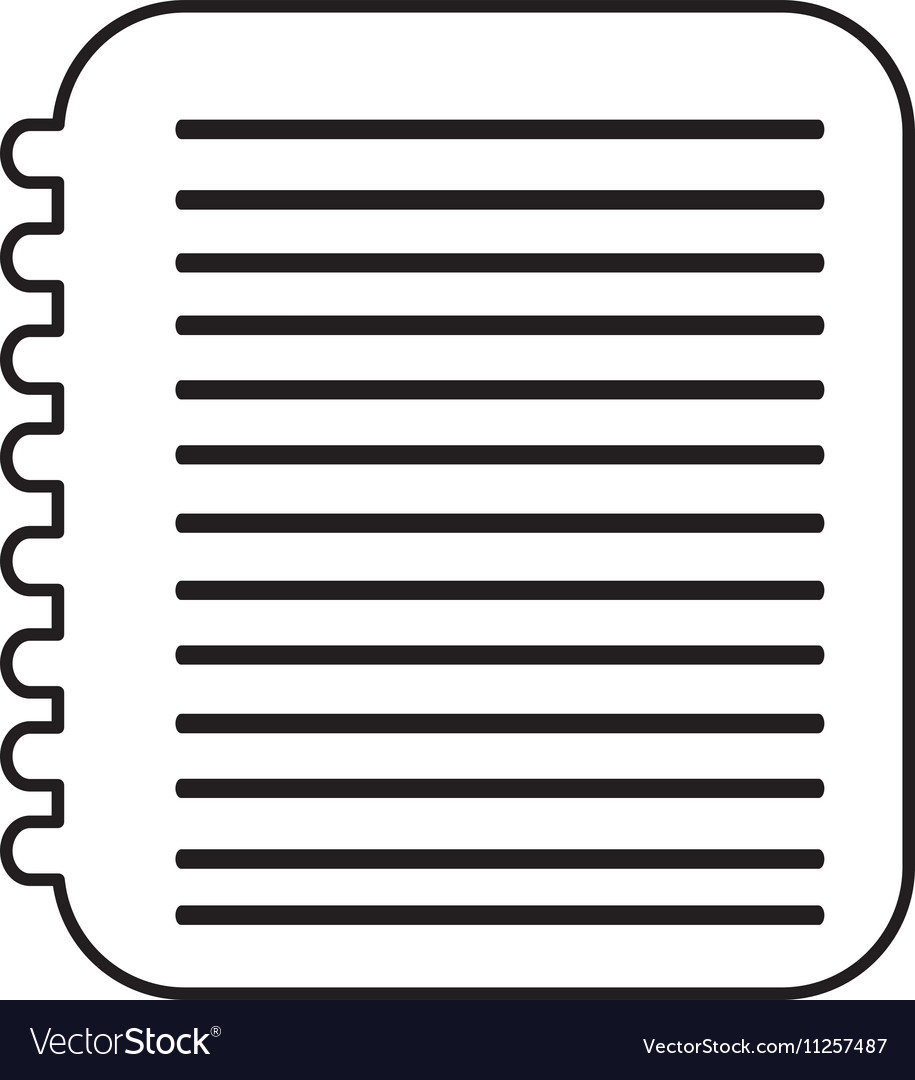 Notebook pictograph icon image
