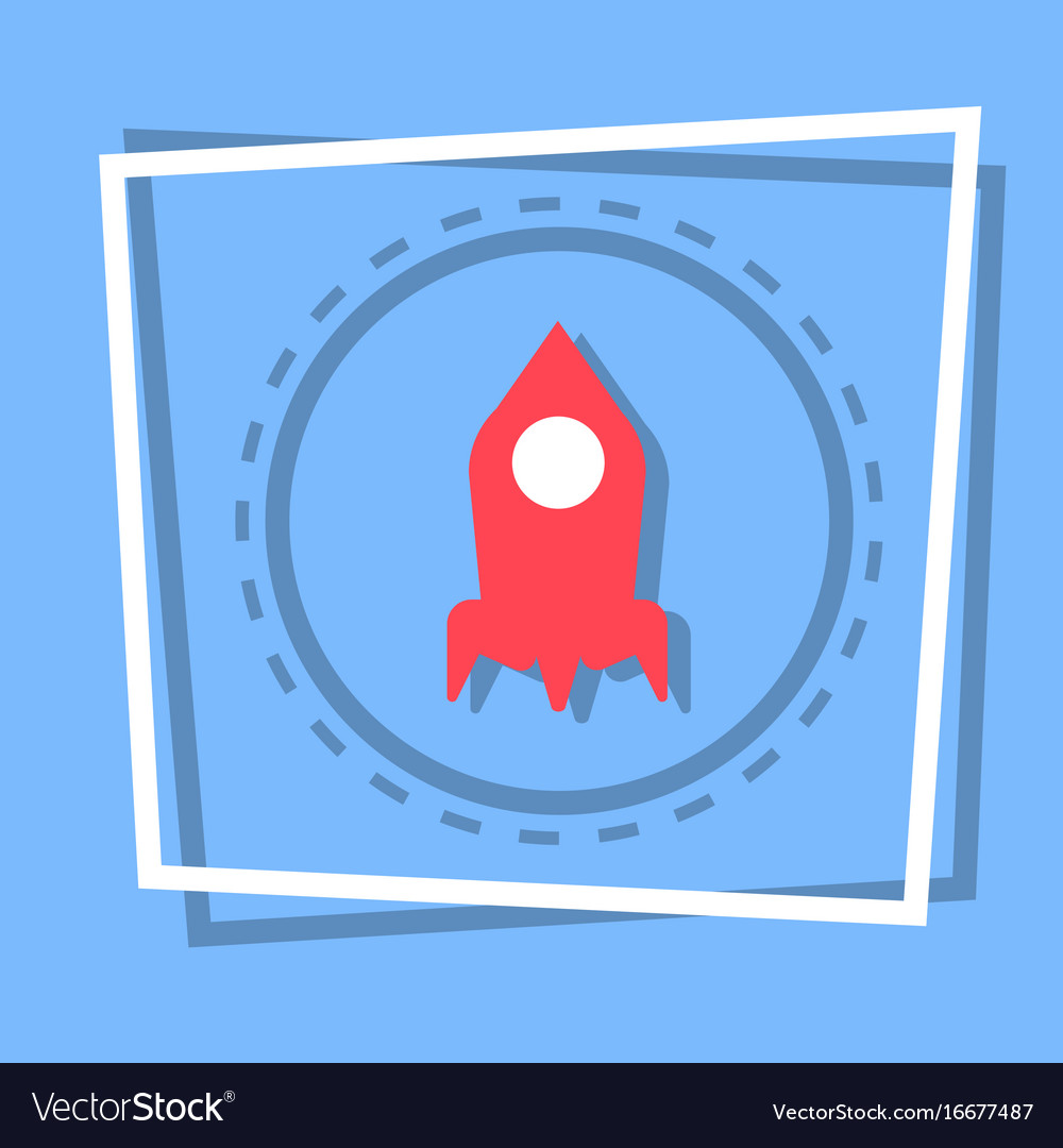 Rocket icon stat up web button
