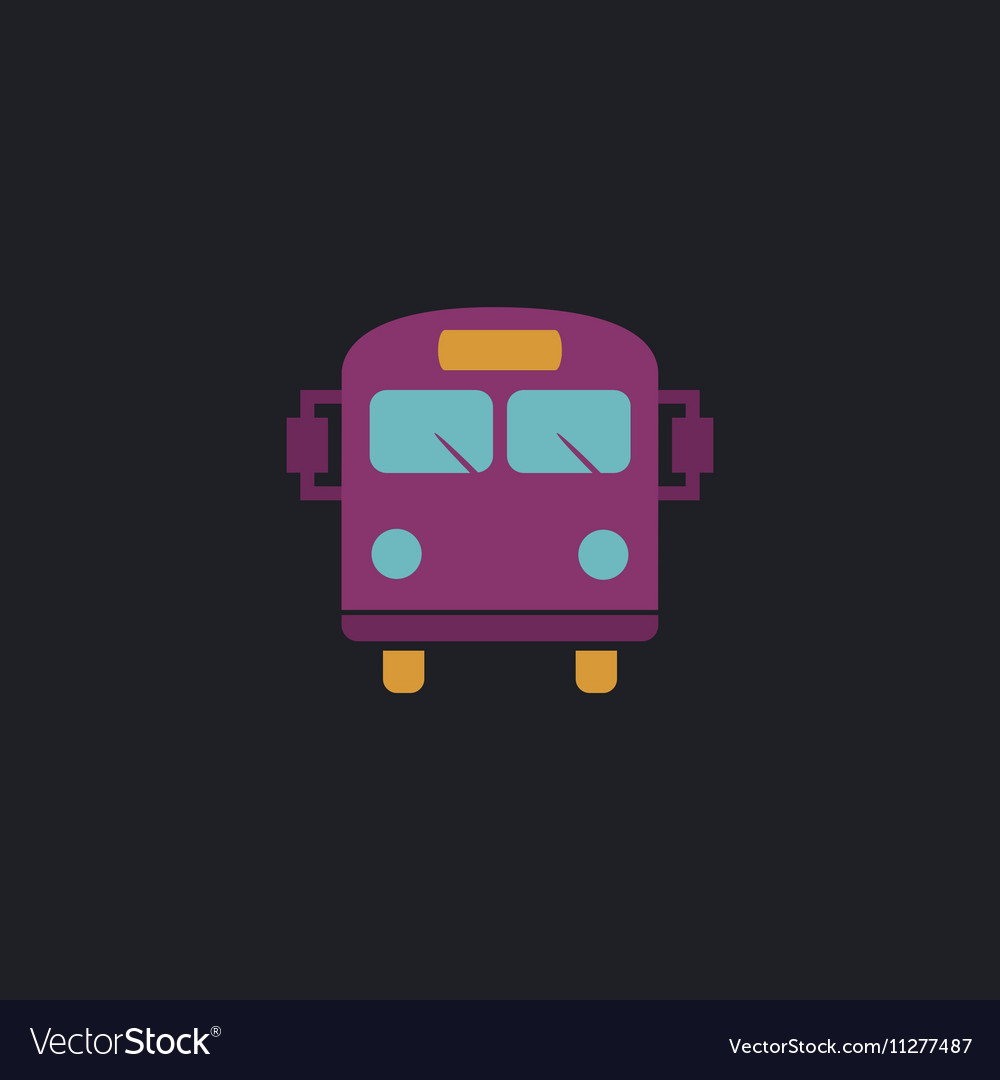 School bus computer symbol