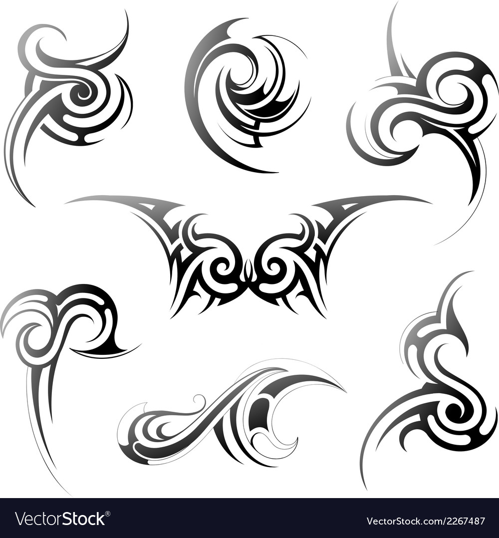 Tribal art set Royalty Free Vector Image - VectorStock