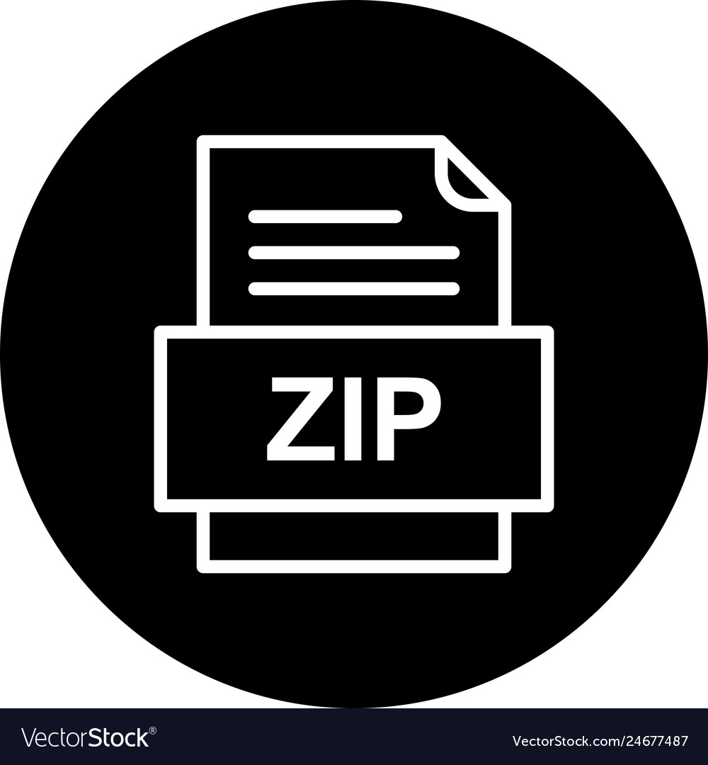 Zip file document icon