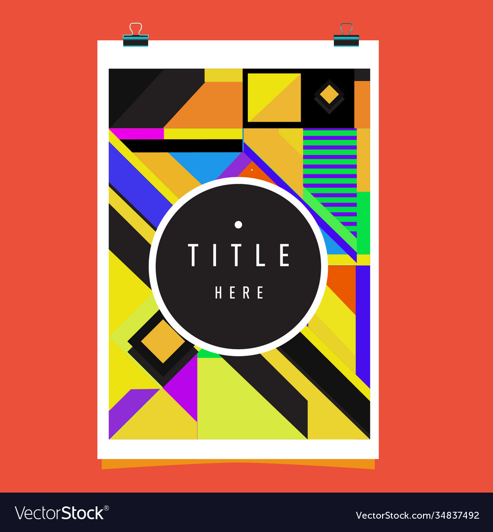 Abstract colorful geometric pattern background Vector Image Abstract colorful geometric pattern background