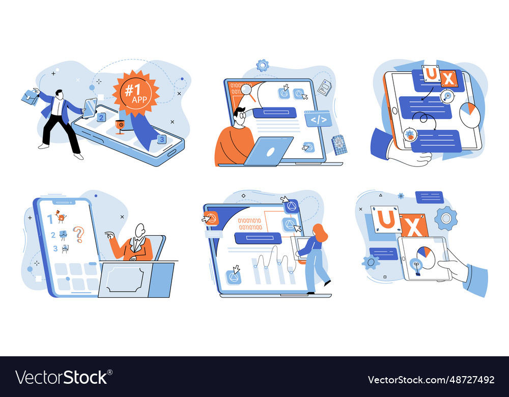 Application testing metaphor Vector Image Application testing metaphor