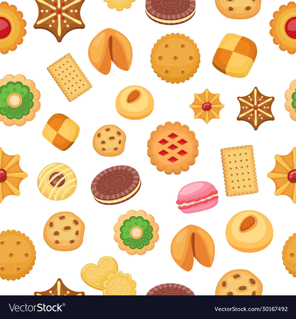 Assorted Chocolate Cookies Pattern