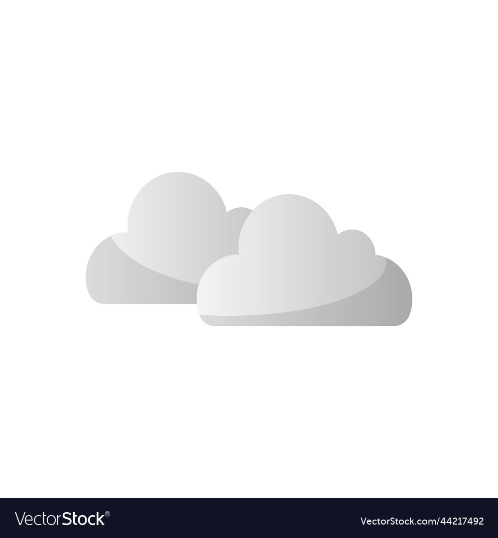 Cloudy icon design template Vector Image Cloudy icon design template
