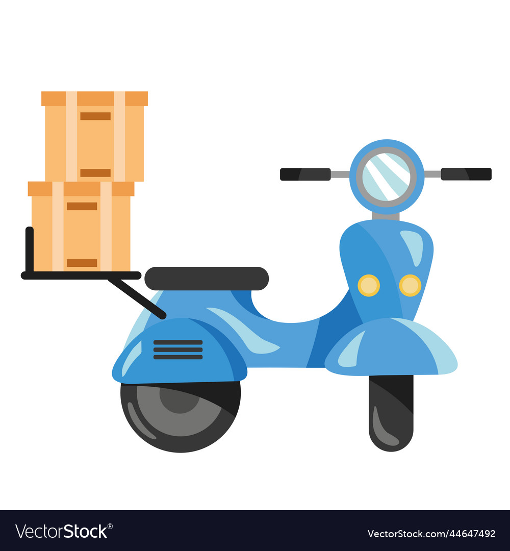 Delivery boxes in motorcycle