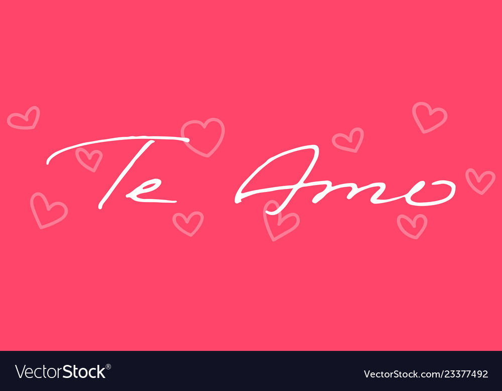 Handwritten phrase i love you in russian language Vector Image