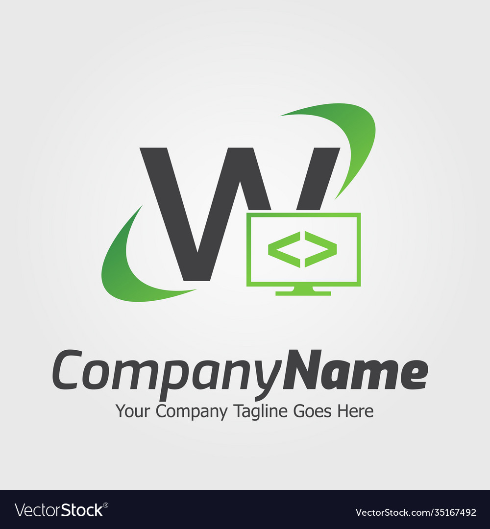 Programmiercode und Computermonitor-Logo