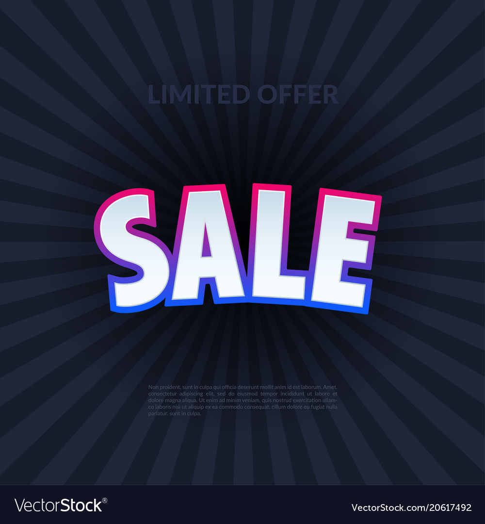 Sale banner template design special offer