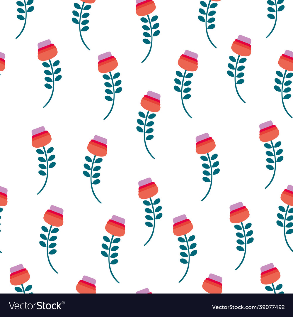Seamless pattern with the image of decorative vector image Seamless pattern with the image of decorative