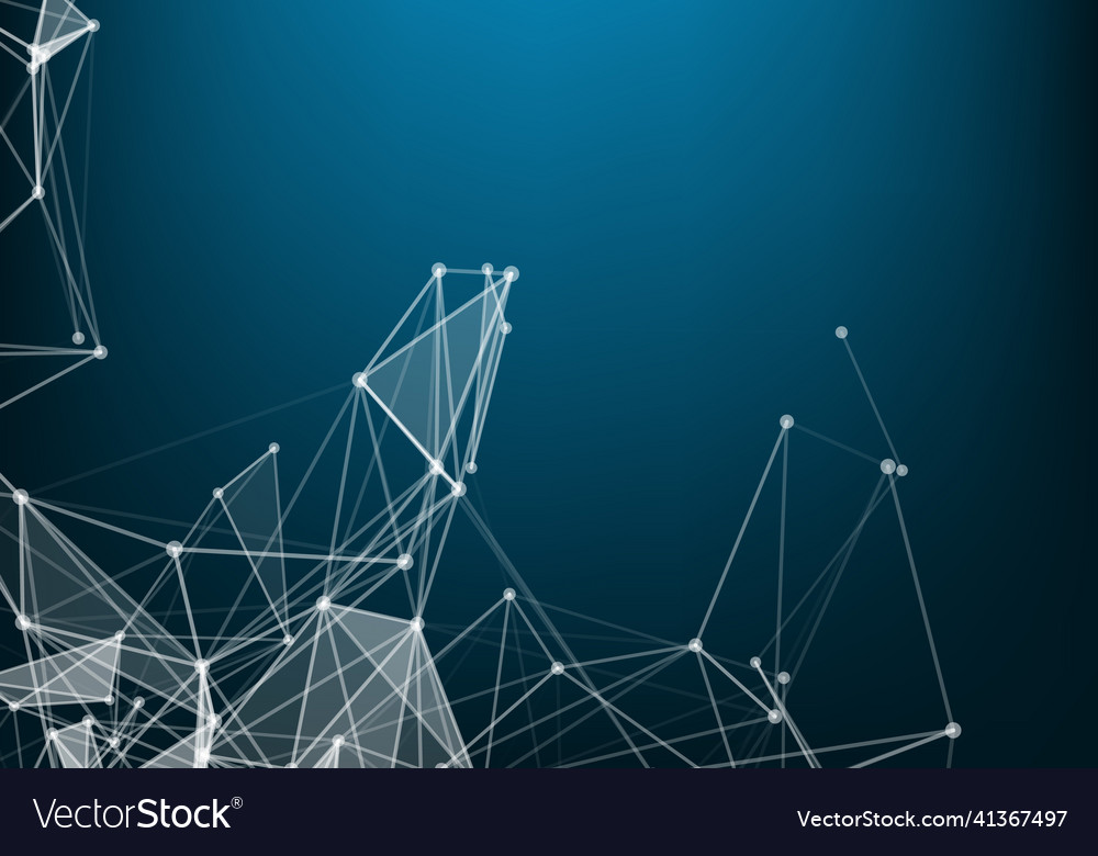 Abstract technology futuristic network computer vector image Abstract technology futuristic network computer