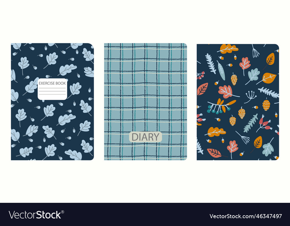 Cover page templates based on seamless patterns Vector Image Cover page templates based on seamless patterns