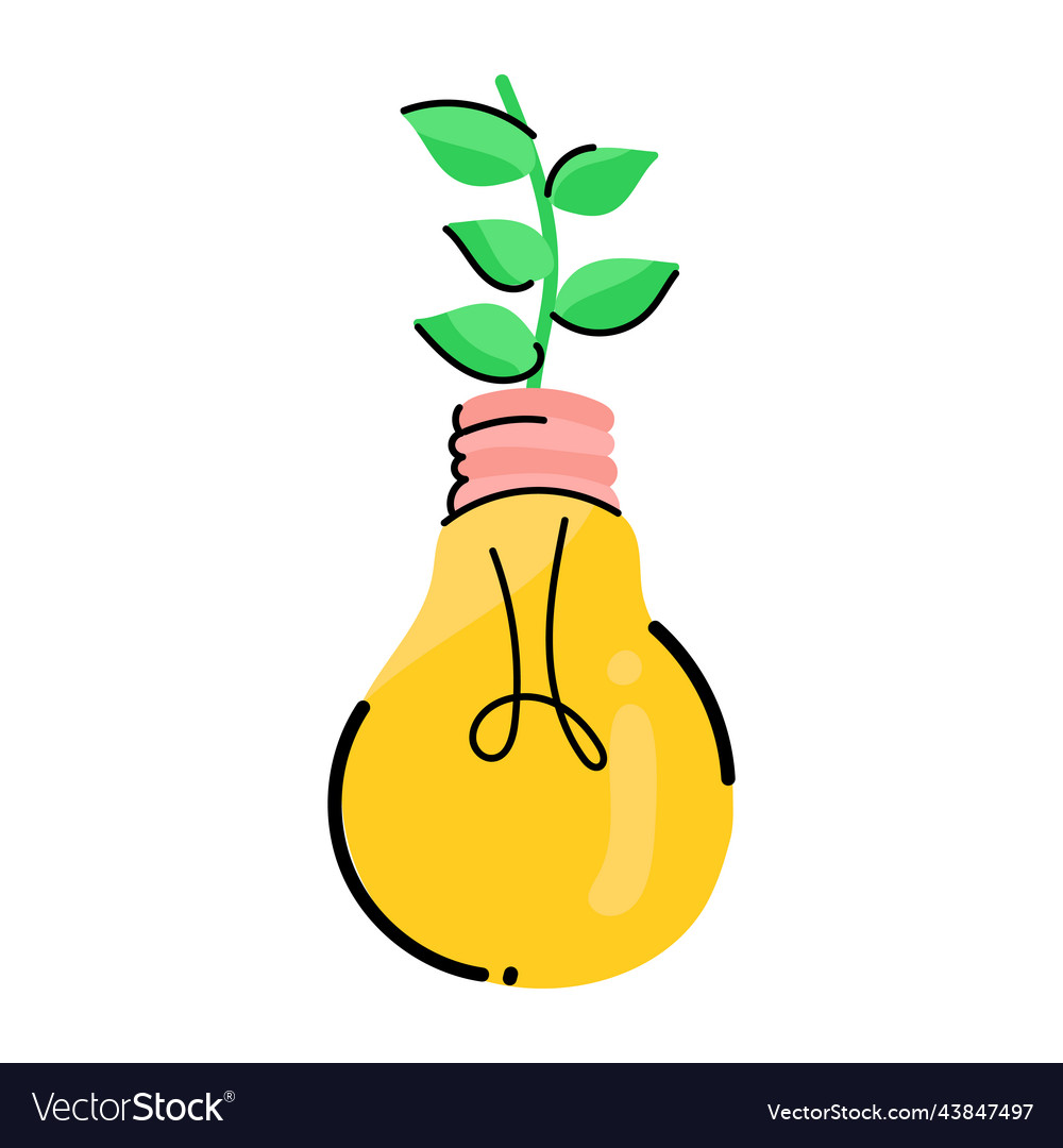 Eco light Royalty Free Vector Image - VectorStock