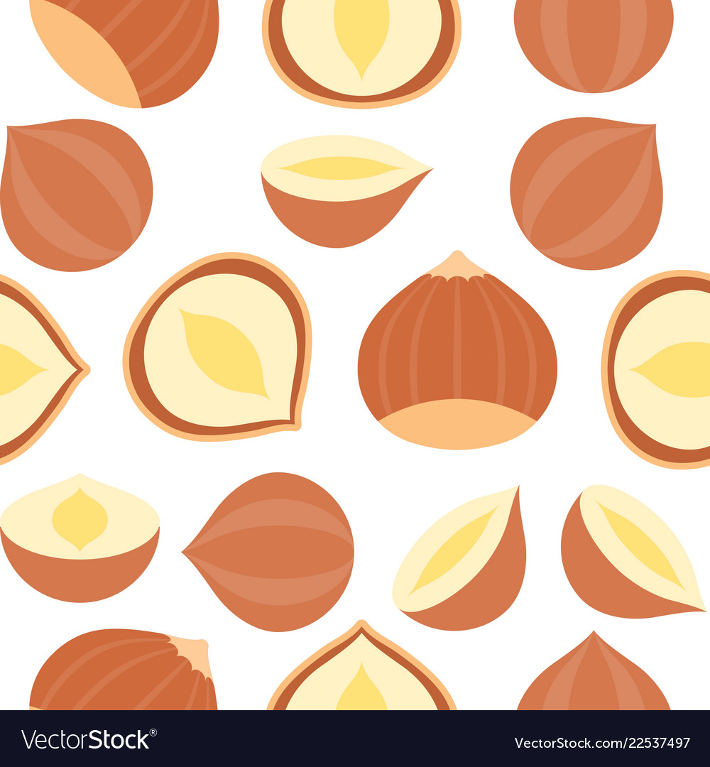 Hazelnut Texture Seamless Pattern