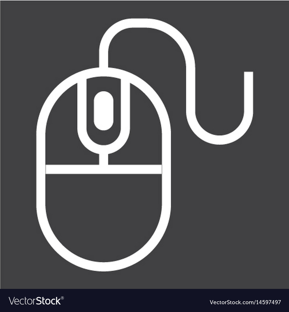Line Mouse Icon - Click & Website