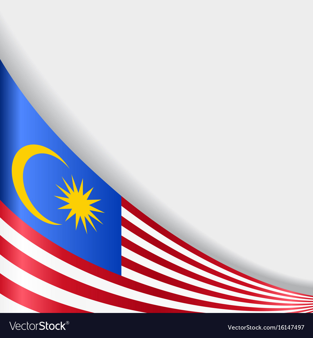 Malaysian flag background Royalty Free Vector Image