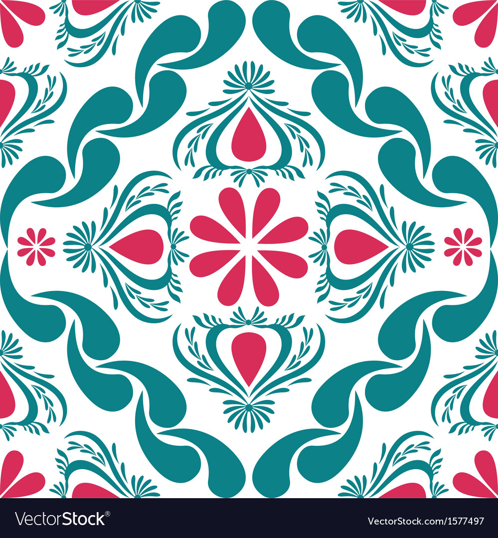 Pattern classic blue Royalty Free Vector Image