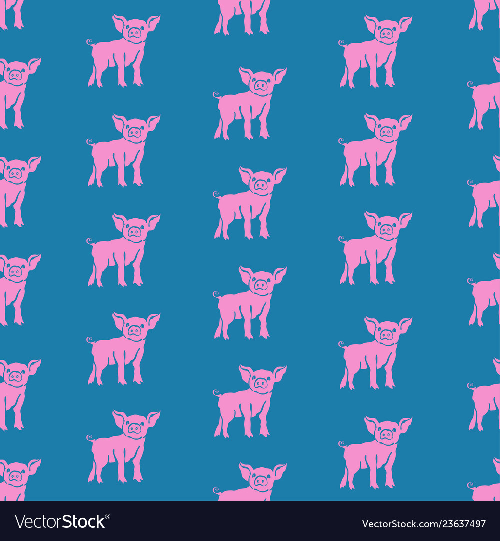 Pig seamless pattern