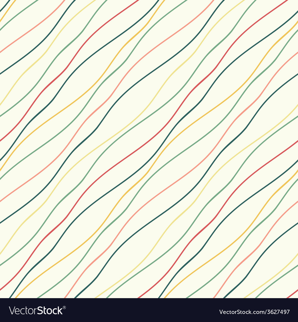 Seamless pattern with wavy lines