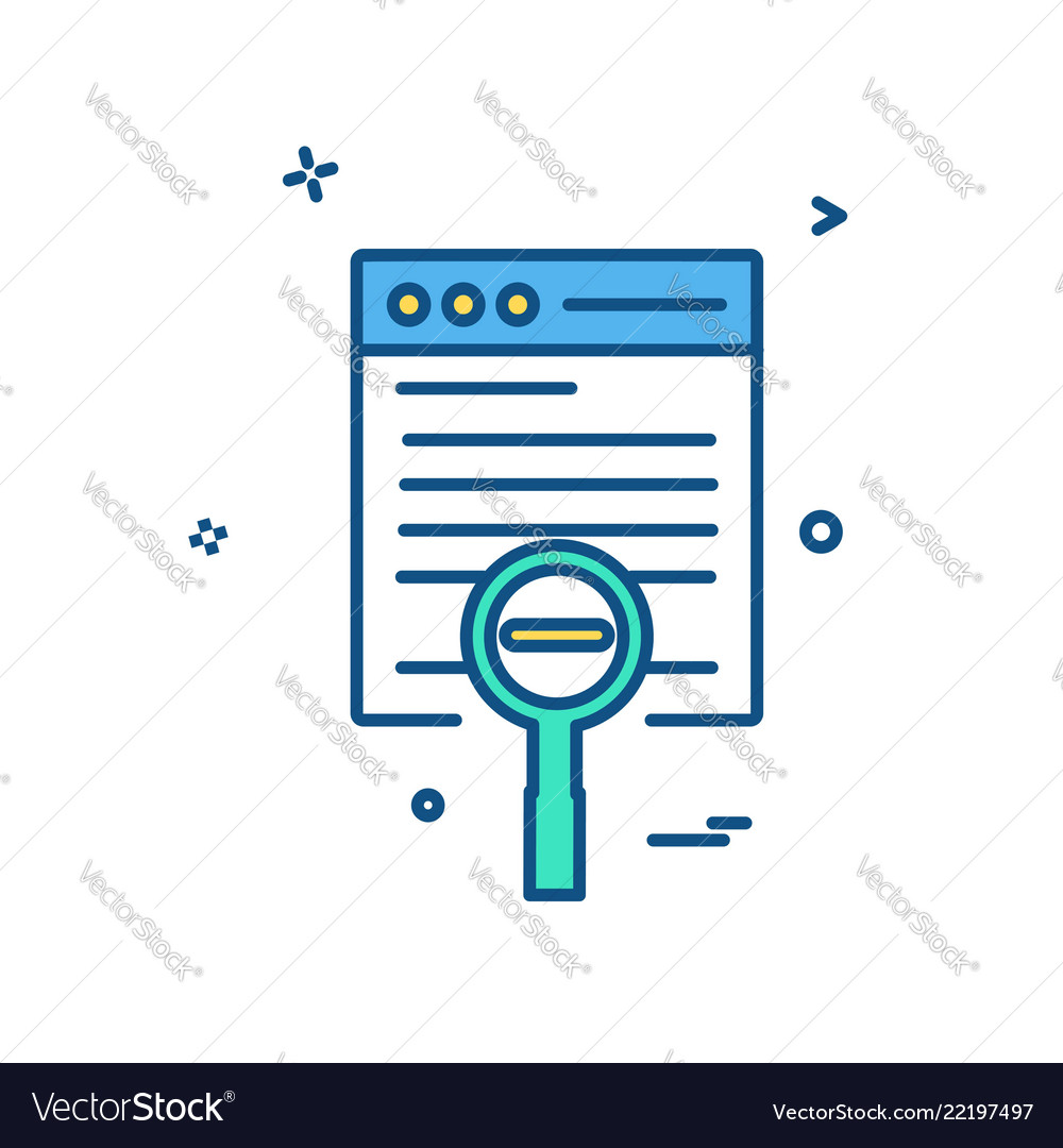 Web layout icon design vector image Web layout icon design