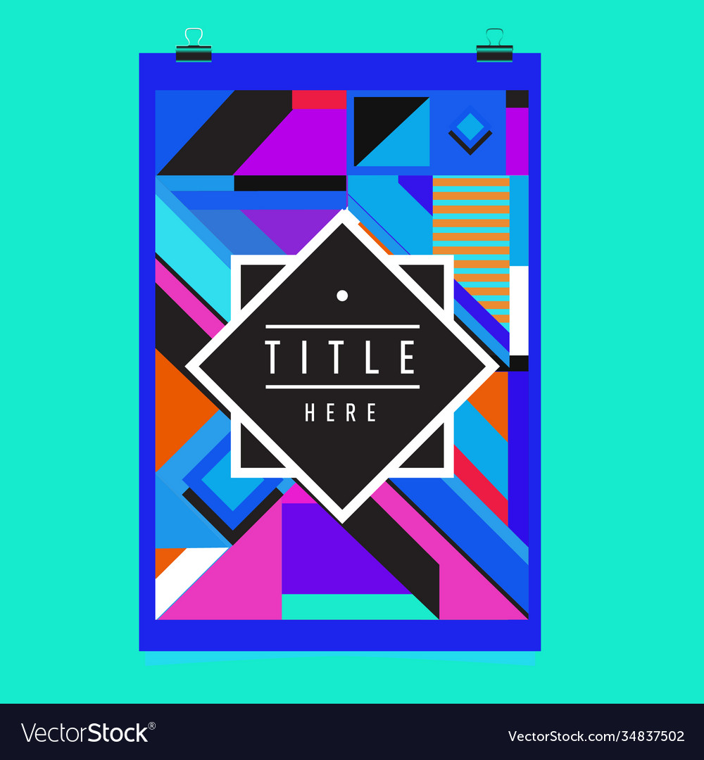 Abstract colorful geometric pattern background vector image Abstract colorful geometric pattern background