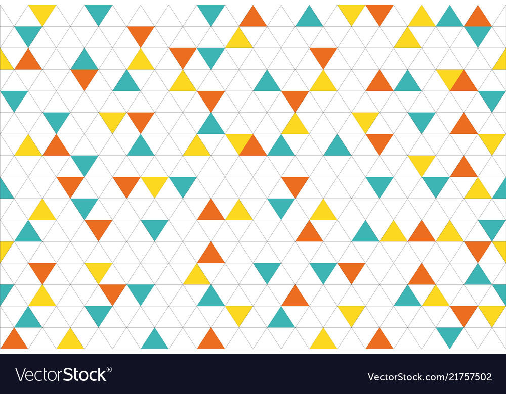 Colorful abstract triangles retro paper pattern vector image Colorful abstract triangles retro paper pattern