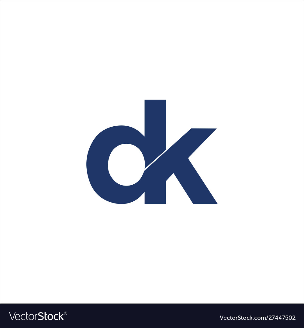 Dk abstrakter Buchstabe Logo