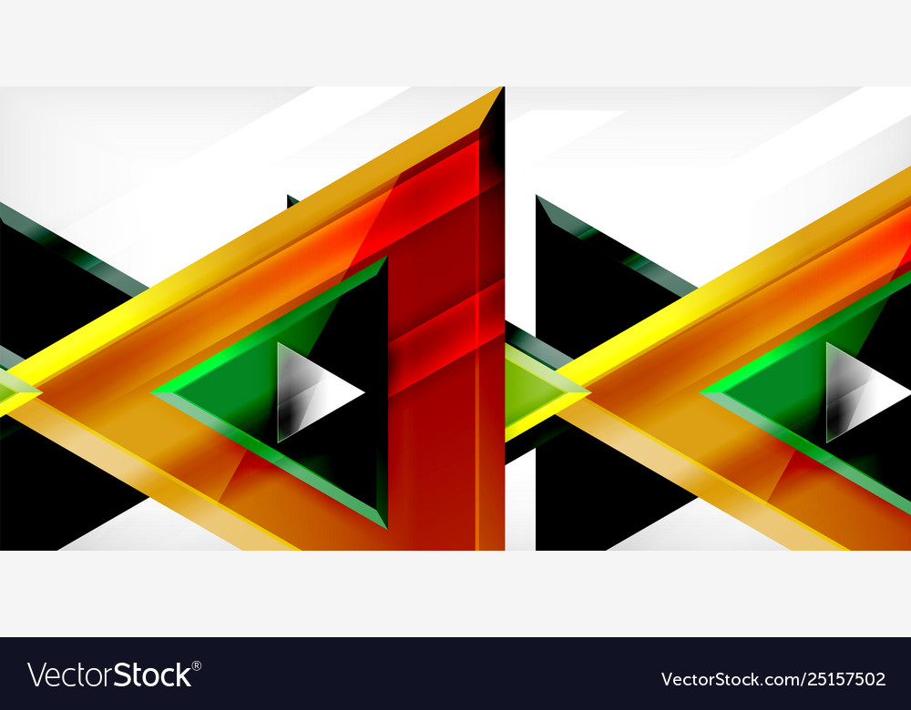 Dynamic triangle composition abstract background